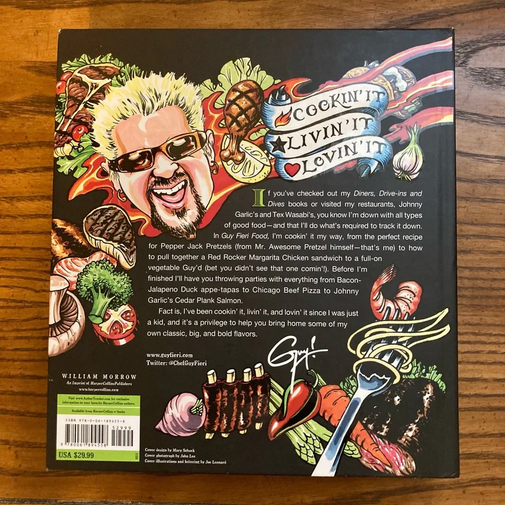 Guy Fieri Food like new cookbook recipes